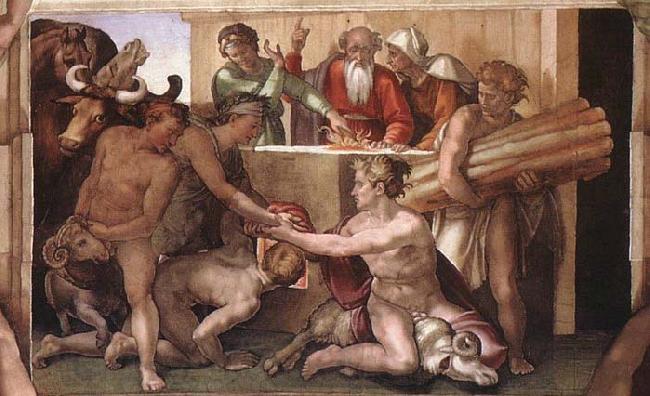 Michelangelo Buonarroti Sacrifice of Noah